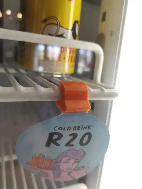 Giá đỡ hiển thị giá và tên cho tủ lạnh đồ uống - Image 4