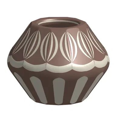 Chậu cây trang trí hình học D01