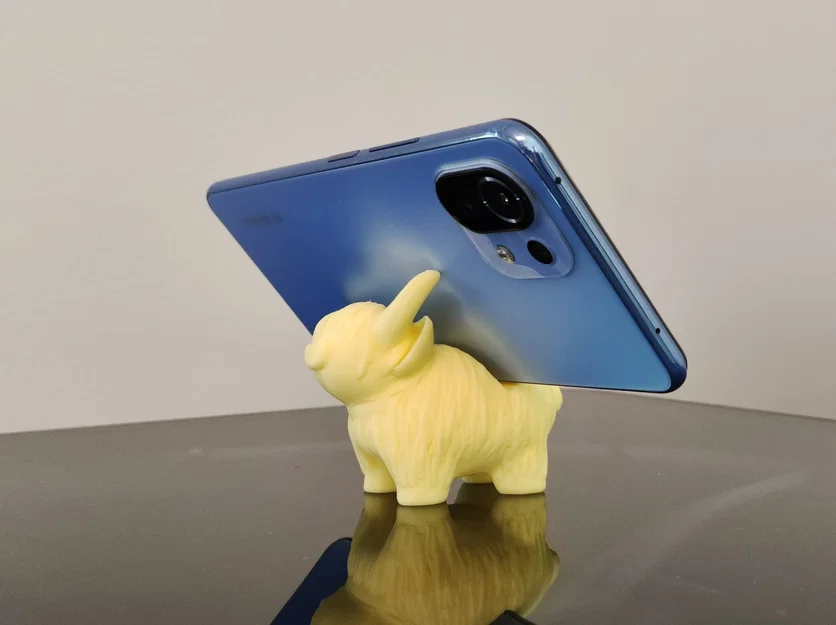 Giá đỡ điện thoại hình bò Highland nhỏ dễ thương - Image 1