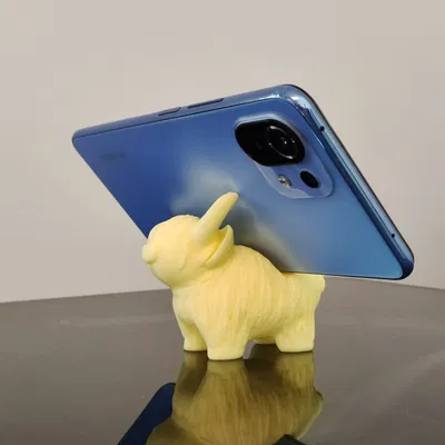 Giá đỡ điện thoại hình bò Highland nhỏ dễ thương