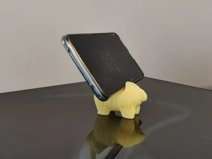 Giá đỡ điện thoại hình bò Highland nhỏ dễ thương - Image 3