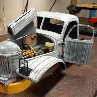 Khối động cơ Ził 157 lớp chồng động cơ chổi 540, tỷ lệ 1/10