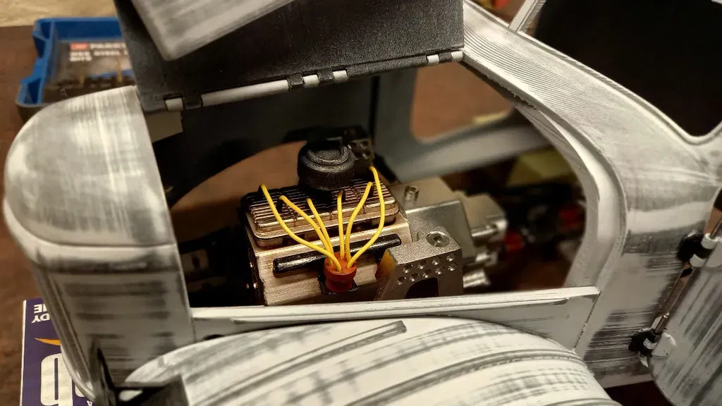 Khối động cơ Ził 157 lớp chồng động cơ chổi 540, tỷ lệ 1/10 - Image 4