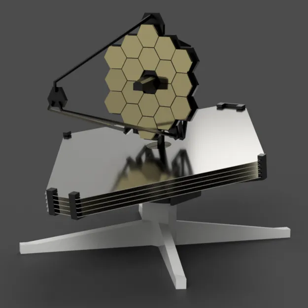 Mô hình thu nhỏ kính viễn vọng James Webb Space Telescope - Image 1