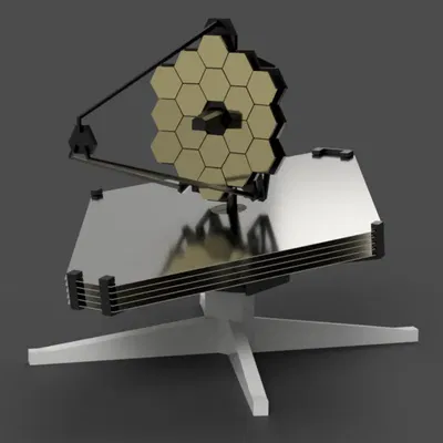 Mô hình thu nhỏ kính viễn vọng James Webb Space Telescope