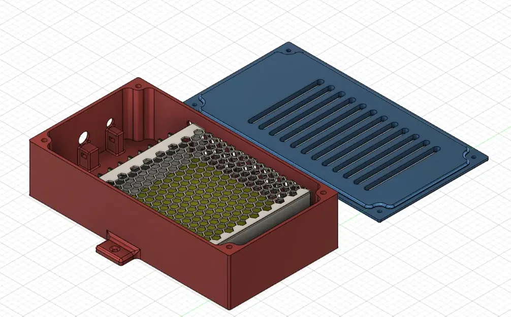 Vỏ nguồn Meanwell LRS-100-5 với 5 chốt nhiệt Ruthex M3 - Image 1
