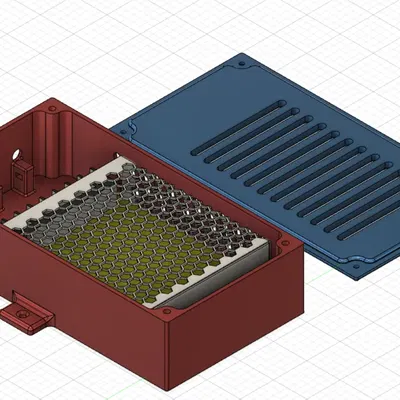 Vỏ nguồn Meanwell LRS-100-5 với 5 chốt nhiệt Ruthex M3