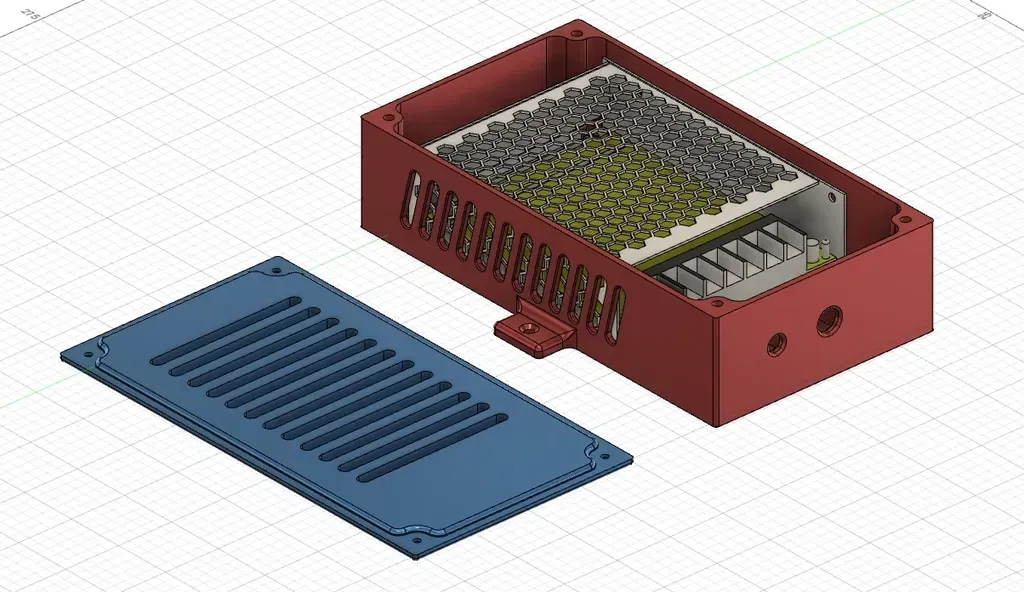 Vỏ nguồn Meanwell LRS-100-5 với 5 chốt nhiệt Ruthex M3 - Image 2