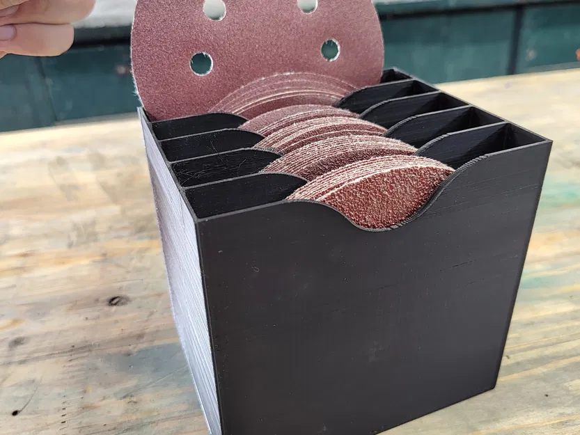 Giá đỡ và tổ chức giấy nhám 125mm cho máy mài góc - Image 1