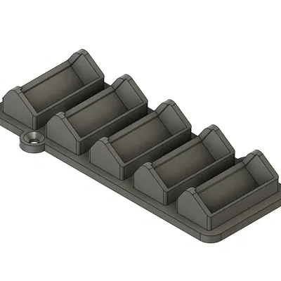 Giá đỡ WAGO 5x 5W cho DIN liền với lỗ lắp đặt