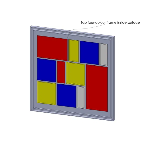 Đèn bàn Mondrian nhiều màu sắc inspir từ họa sĩ Piet Mondrian - Image 8