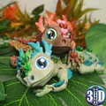 Rồng nhỏ dễ thương có khớp nối, in sẵn không cần hỗ trợ - Thumbnail 1