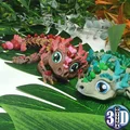 Rồng nhỏ dễ thương có khớp nối, in sẵn không cần hỗ trợ - Thumbnail 4