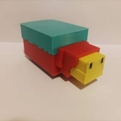 Mô hình Sniffer trong Minecraft với 4 màu sắc