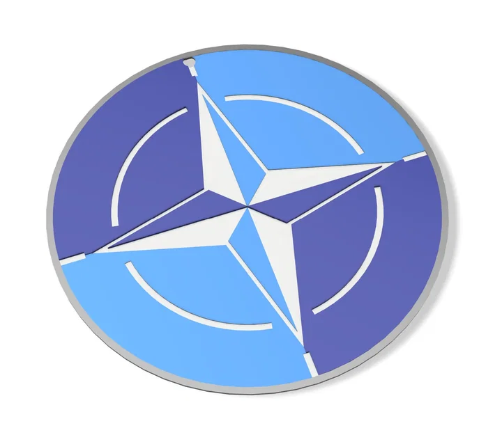 Móc khóa biểu tượng NATO/OTAN 60mm in 3D - Image 2