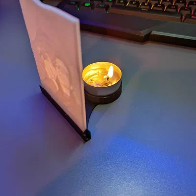 Giá đỡ nến lithophane độc đáo từ myminifactory