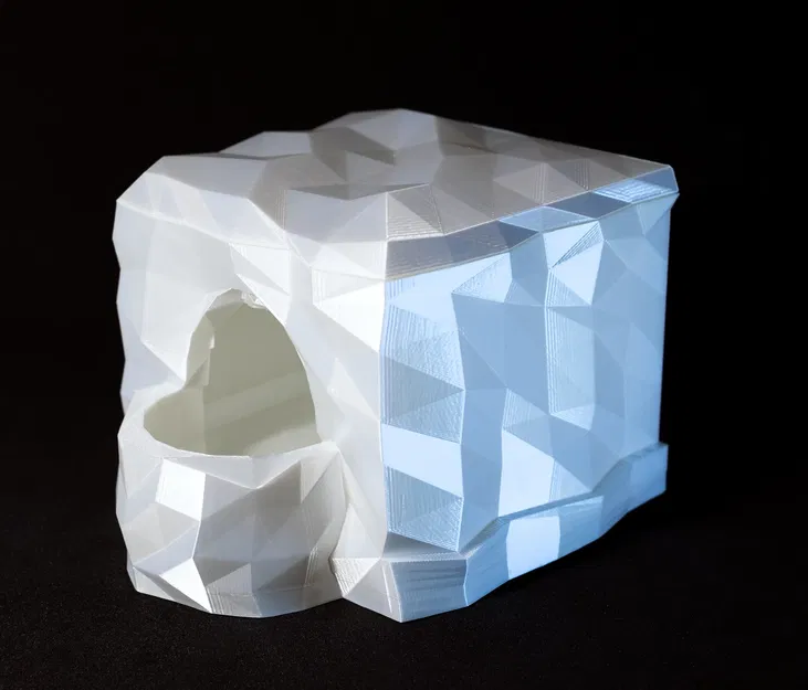 Nơi trú ẩn ẩm cho bò sát LowPoly góc terrarium - Image 1