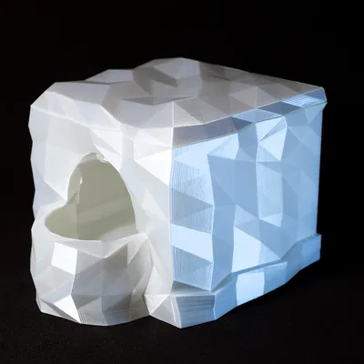 Nơi trú ẩn ẩm cho bò sát LowPoly góc terrarium