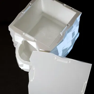 Nơi trú ẩn ẩm cho bò sát LowPoly góc terrarium