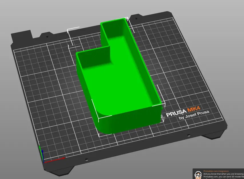 Thùng rác phản chiếu bên trái cho Original Prusa Enclosure MK4 - Image 1