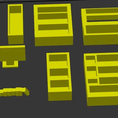 Nội thất phòng khách cho ngôi nhà búp bê