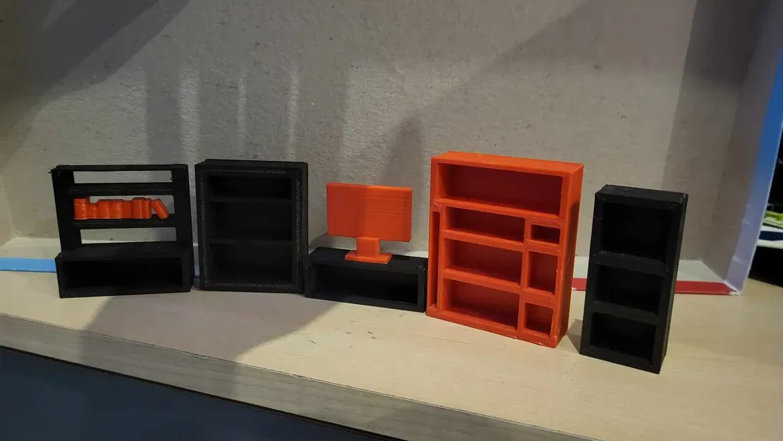 Nội thất phòng khách cho ngôi nhà búp bê - Image 3