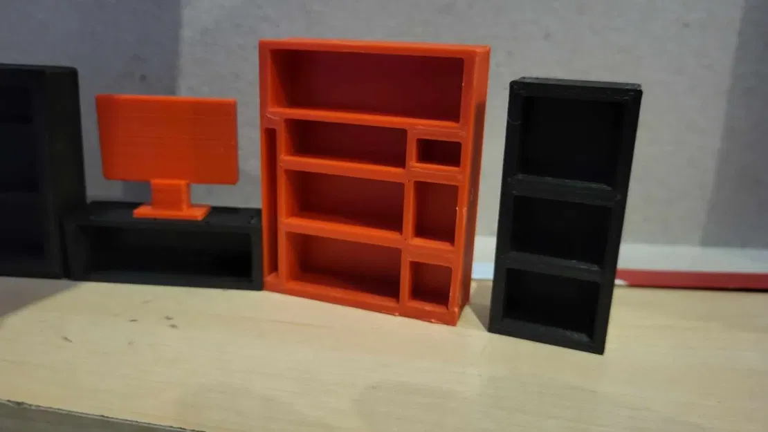 Nội thất phòng khách cho ngôi nhà búp bê - Image 7