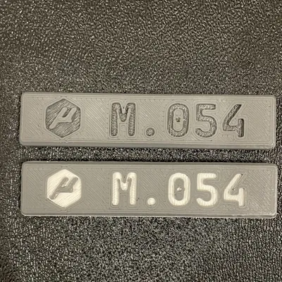 Mô hình biển số cho máy in 3D Voron V0 và Micron