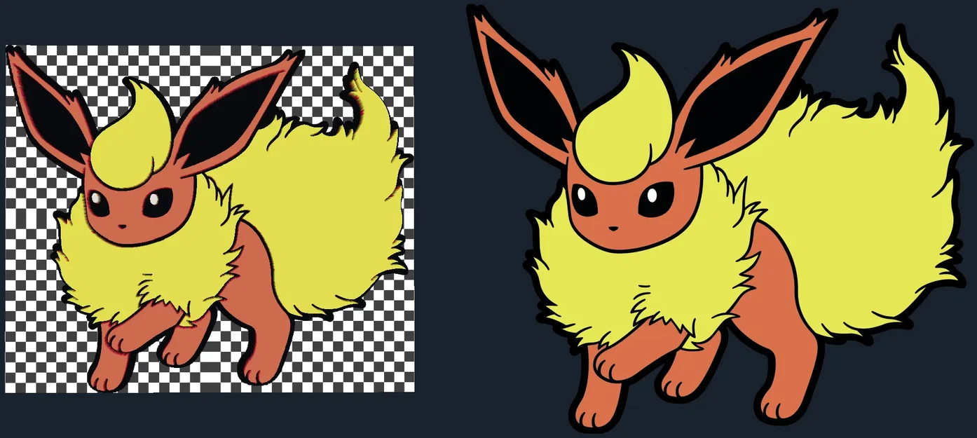 Mô hình Flareon đa sắc màu trong nghệ thuật HueForge - Image 2