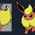 Mô hình Flareon đa sắc màu trong nghệ thuật HueForge - Thumbnail 2