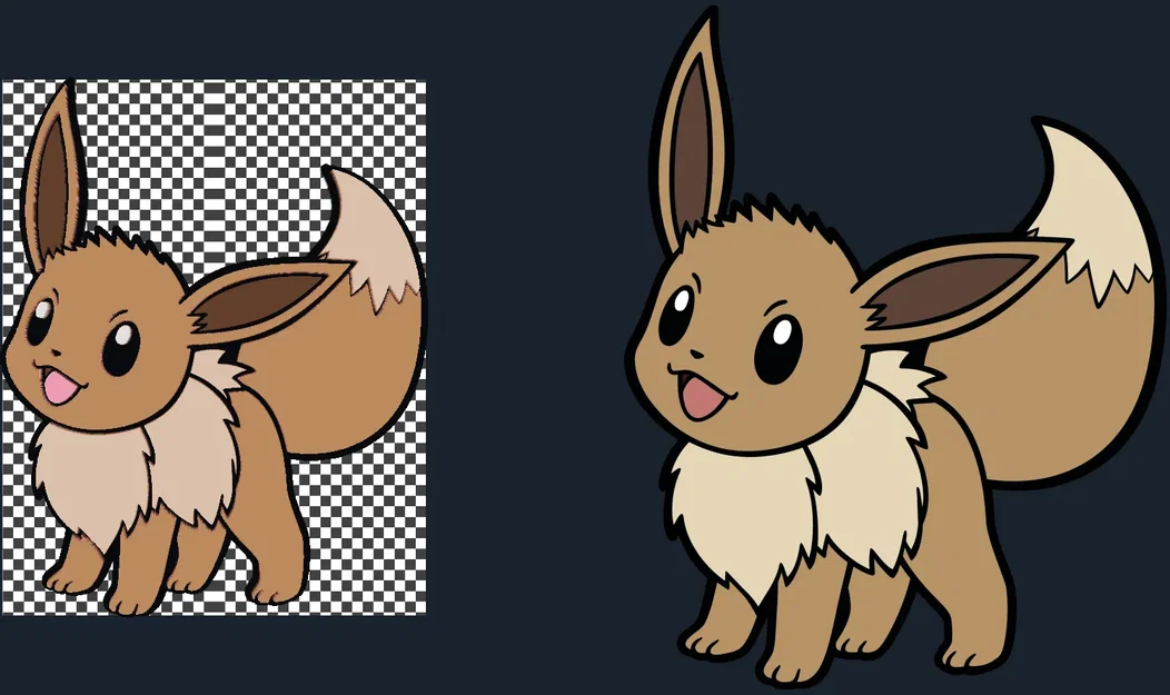 Eevee đa sắc màu trong nghệ thuật vẽ filament HueForge - Image 2