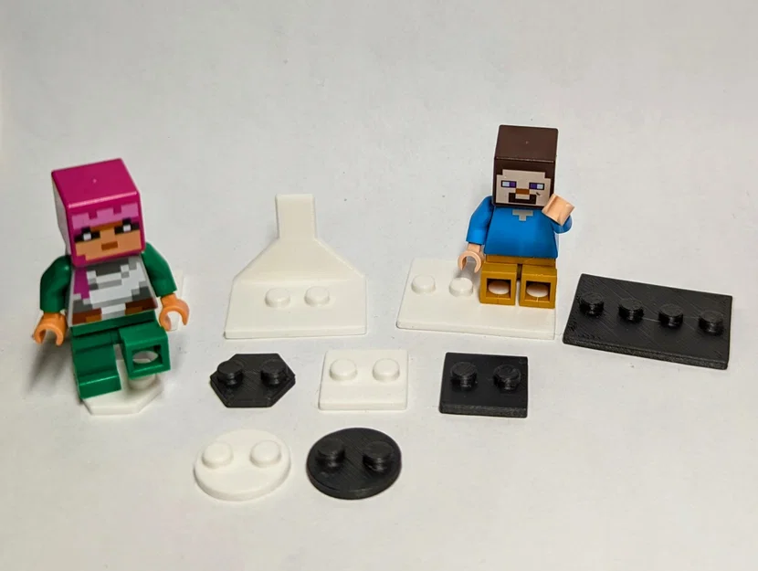 Giá đỡ minifigure LEGO nhiều hình dạng và giá treo tường - Image 1