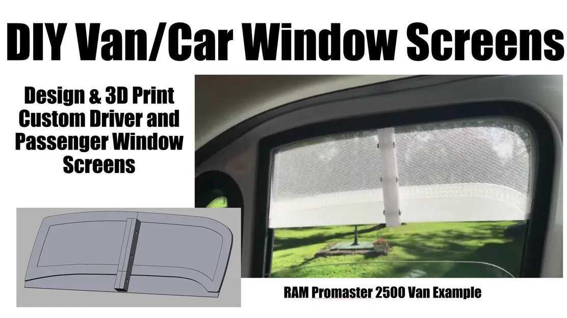 Màn chắn cửa sổ cho lái xe và hành khách RAM Promaster 2500 - Image 1