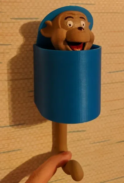 Giá treo tường hình đầu khỉ cho chìa khóa và túi xách - Image 1