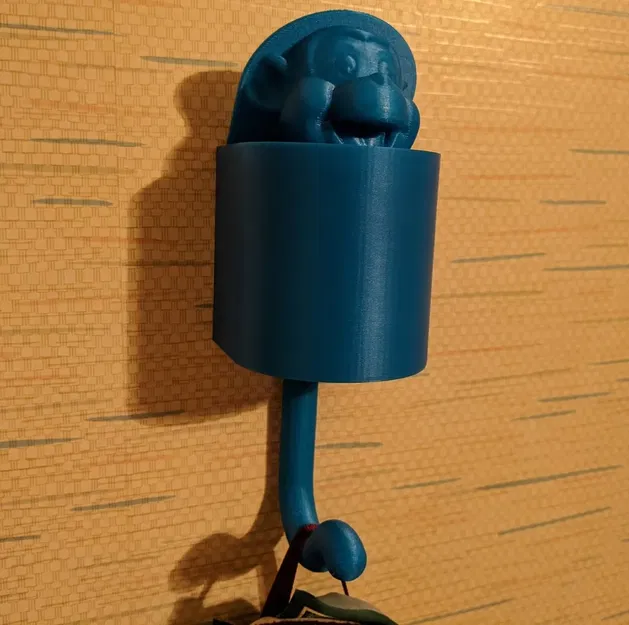 Giá treo tường hình đầu khỉ cho chìa khóa và túi xách - Image 2