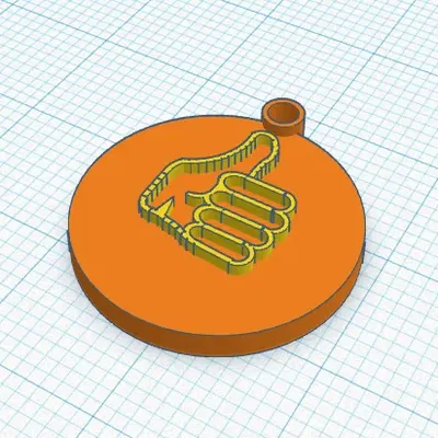 Móc khóa hình tay giơ ngón cái