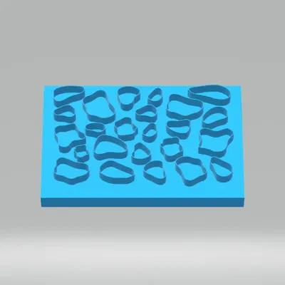 Cutter đất sét hình bò cho đồ trang sức polymer