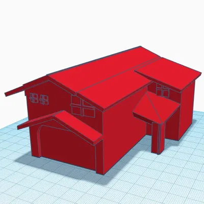 Nhà mô hình 3D cho đồ chơi và tượng hành động