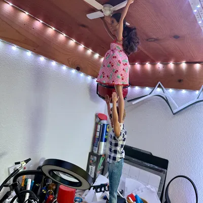 Quạt trần mini cho đồ nội thất nhà búp bê