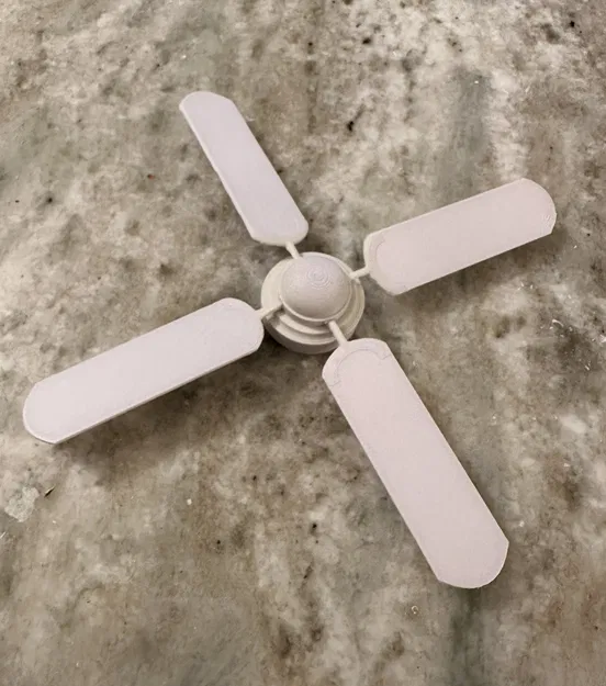 Quạt trần mini cho đồ nội thất nhà búp bê - Image 4