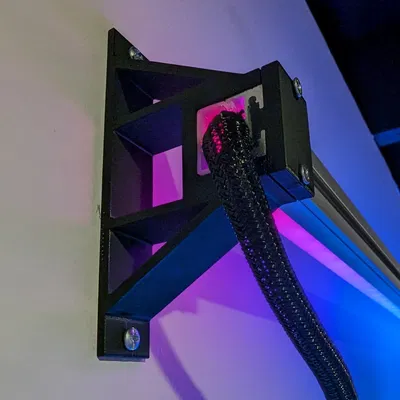 Giá đỡ gắn tường cho kênh nhôm LED Muzata U116