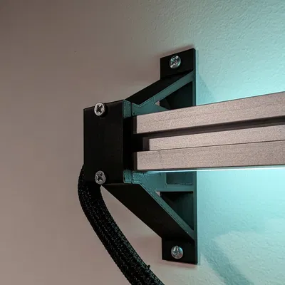 Giá đỡ gắn tường cho kênh nhôm LED Muzata U116