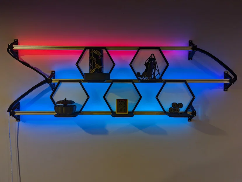 Giá đỡ gắn tường cho kênh nhôm LED Muzata U116 - Image 3