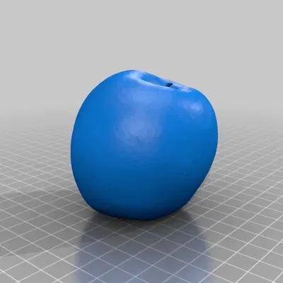 Quả táo 3D với chi tiết sắc nét