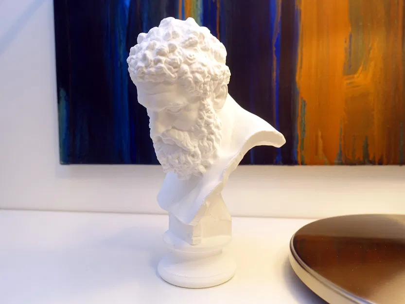 Tượng bán thân Hercules Farnese bằng đá cẩm thạch - Image 5