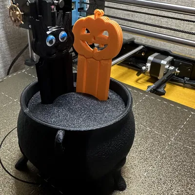 Đánh dấu sách Halloween hình bí ngô và mèo