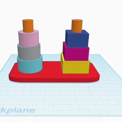 Tháp xếp chồng cho trẻ em từ 2 tuổi trở lên