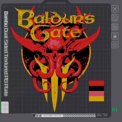 Biểu tượng remix Baldur's Gate 3 với lớp sơn độc đáo