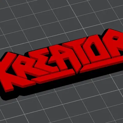 Móc khóa Kreator bằng kim loại phong cách rock