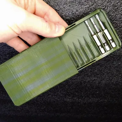 Hộp đựng bit tua vít 50 mm cho 12 đầu nối ¼ inch